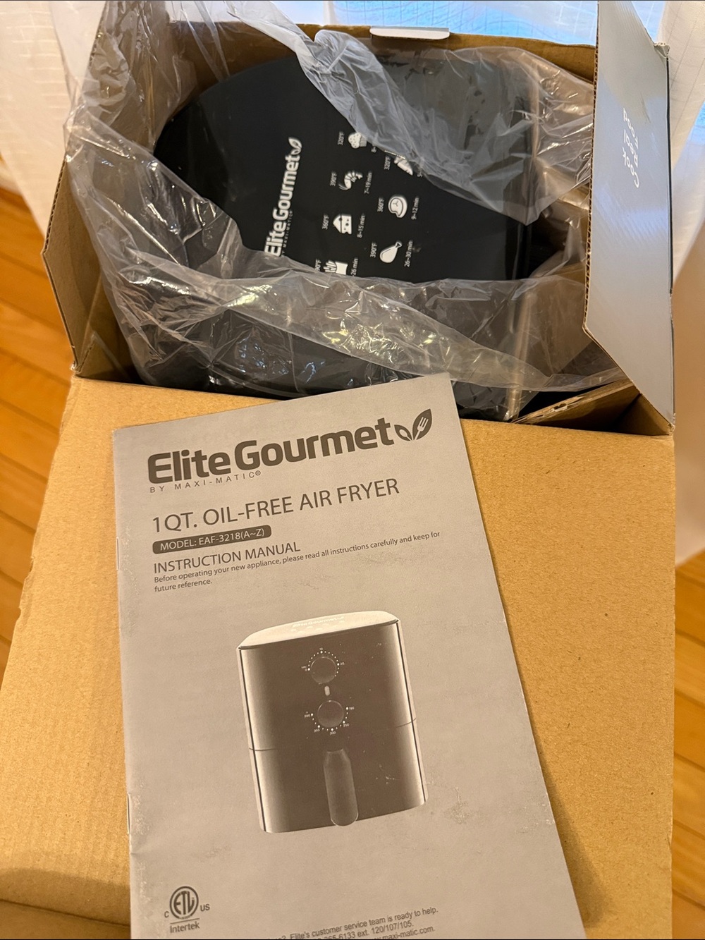 Black Personal 1 Qt Air Fryer - Picture 8 of 8